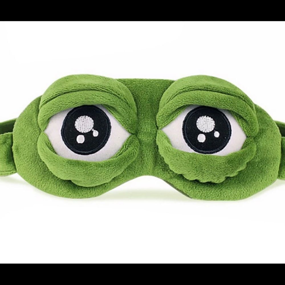 3D Crazy Eyes Frog Sleep Mask